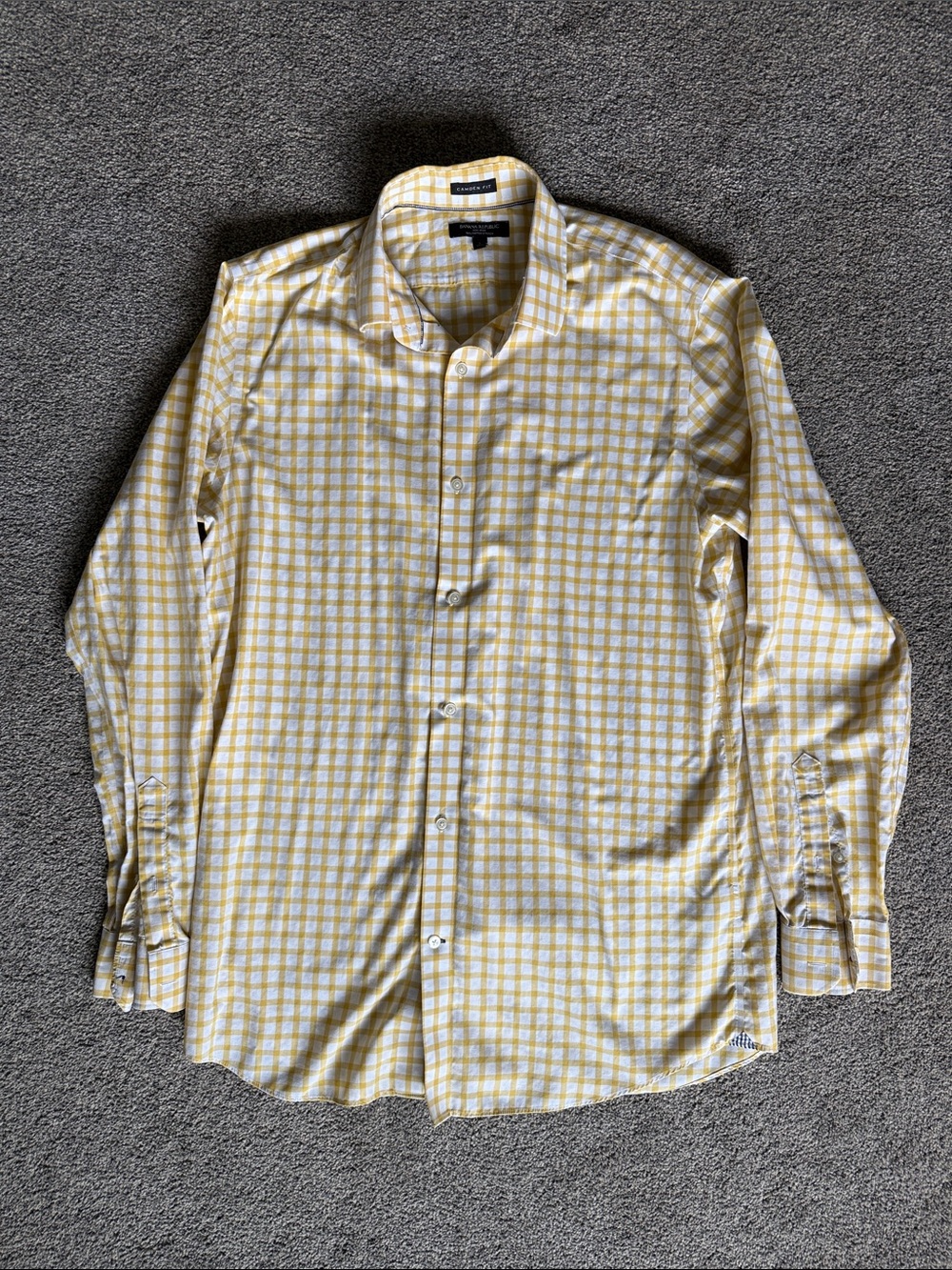 Banana Republic Men’s Button Down Collared Dress Shirt Camden Fit Large Tall